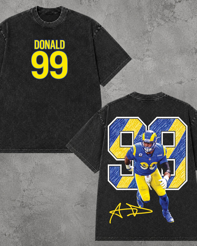 Aaron Donald Washed T Shirt and Hoodie