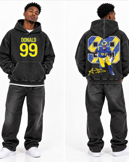 Aaron Donald Washed T Shirt and Hoodie
