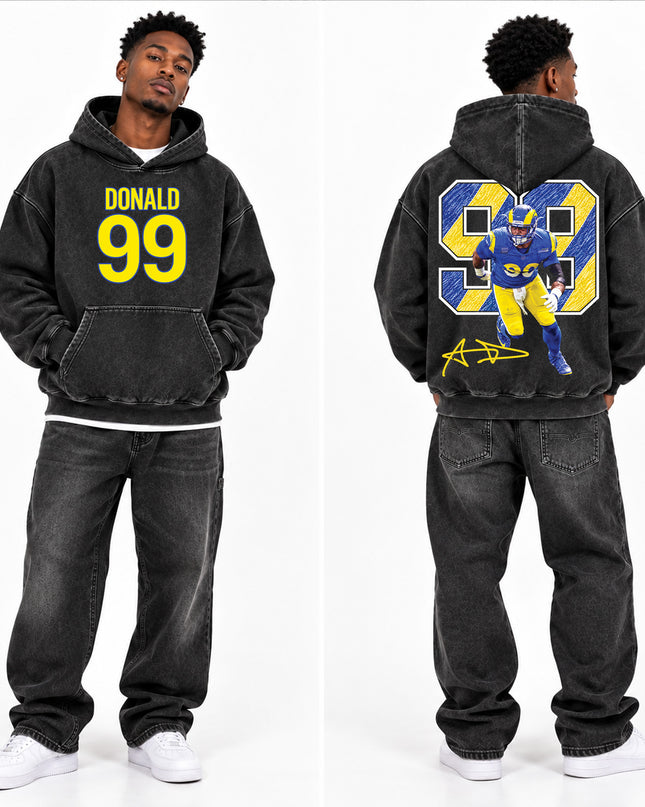 Aaron Donald Washed T Shirt and Hoodie