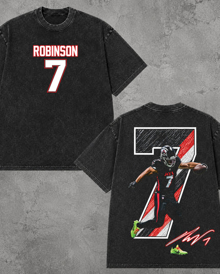 Bijan Robinson V2 Washed T Shirt and Hoodie