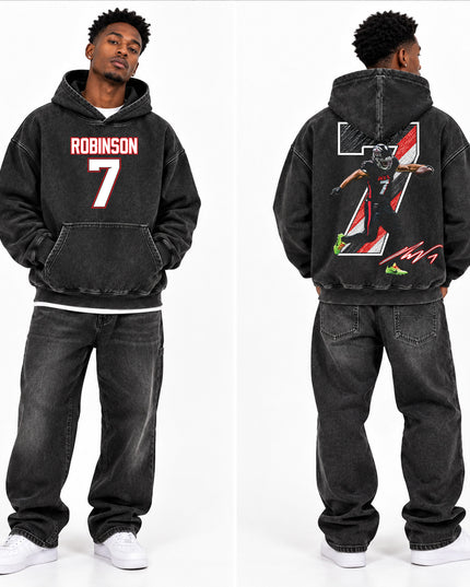 Bijan Robinson V2 Washed T Shirt and Hoodie