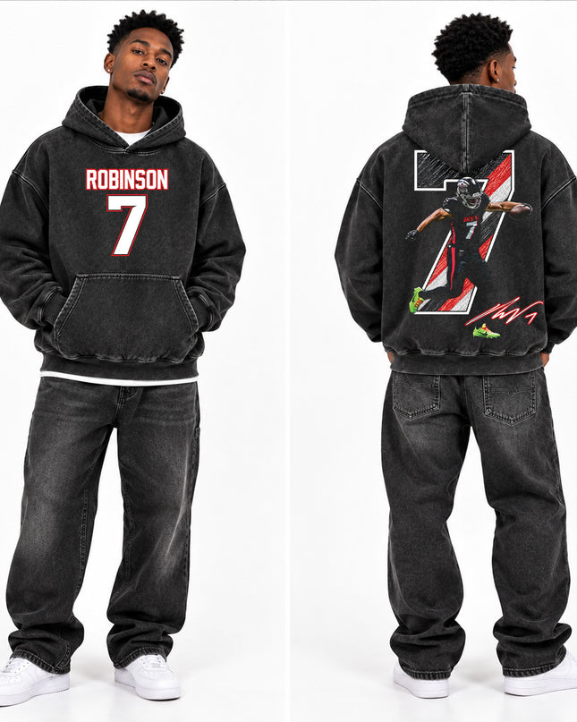 Bijan Robinson V2 Washed T Shirt and Hoodie