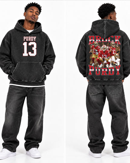 Brock Purdy Washed T Shirt and Hoodie